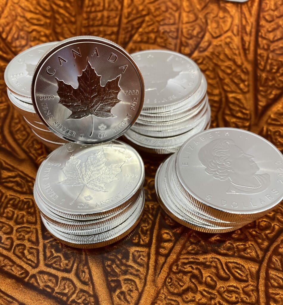 Maple leaf zilver