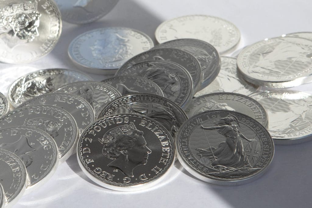 zilveren munten